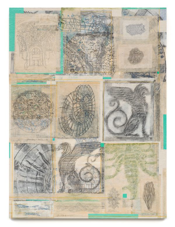 A collage of drawings titled A Compendium of Visual Touch by Stephen Talasnik.