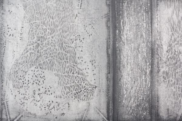 A detail image of a graphite on paper drawing titled Journal of Secrets by Stephen Talasnik.