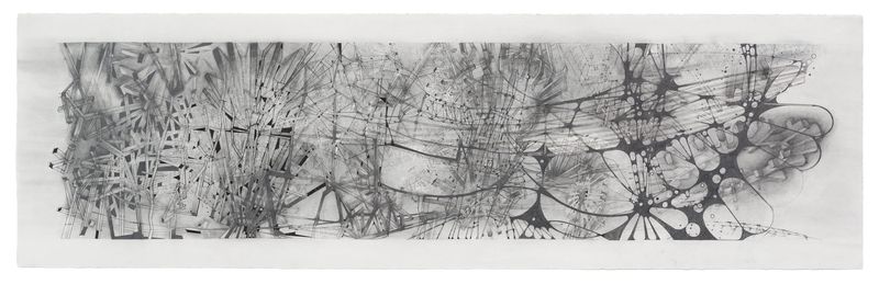 A graphite on paper drawing titled Memory II by Stephen Talasnik.